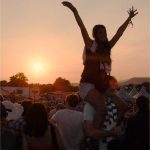 The girl-on-shoulders-in-the-sunset photo... by me!